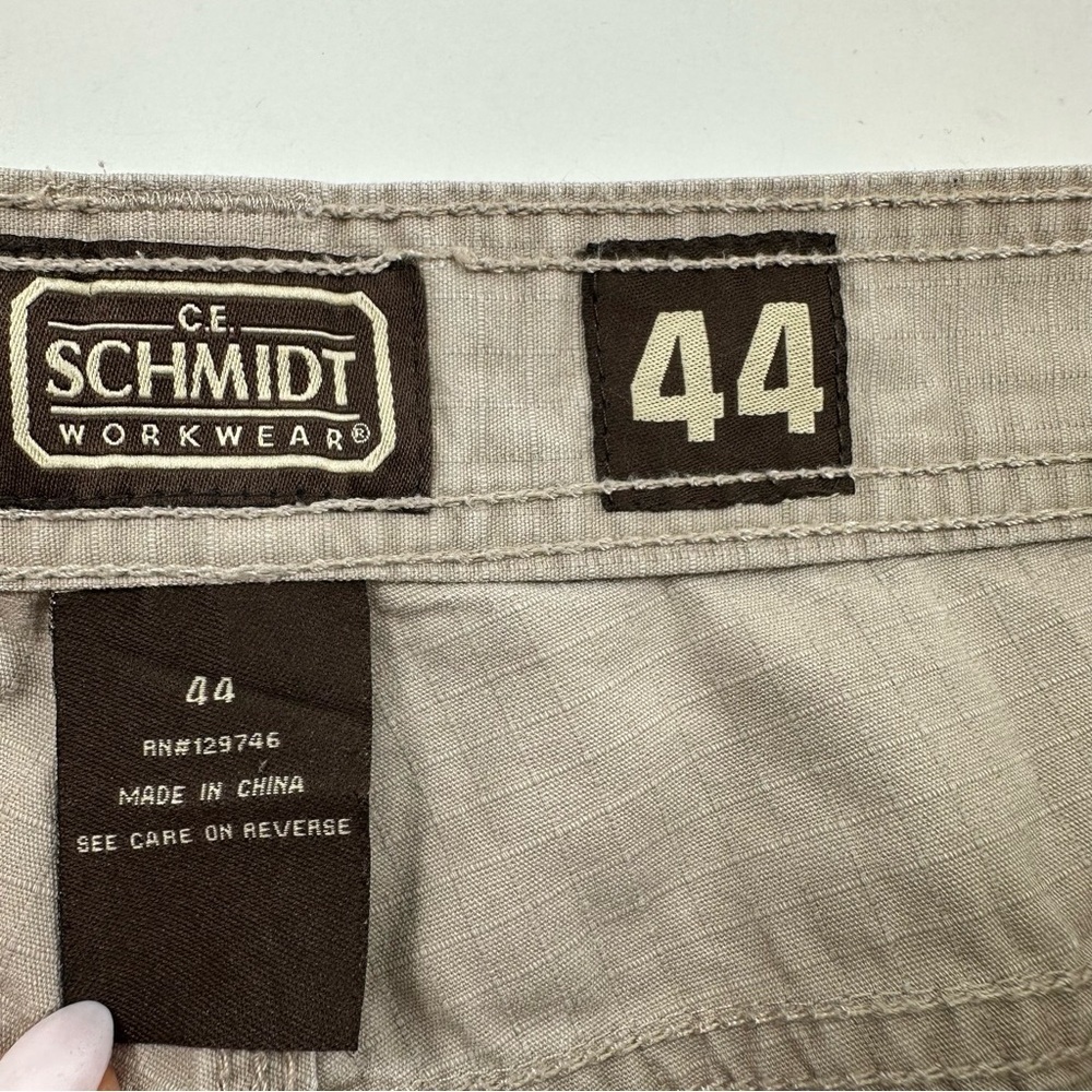 Schmidt Workwear Tan Cargo Shorts Men’s 44 Cotton Carpenter - Picture 3 of 10